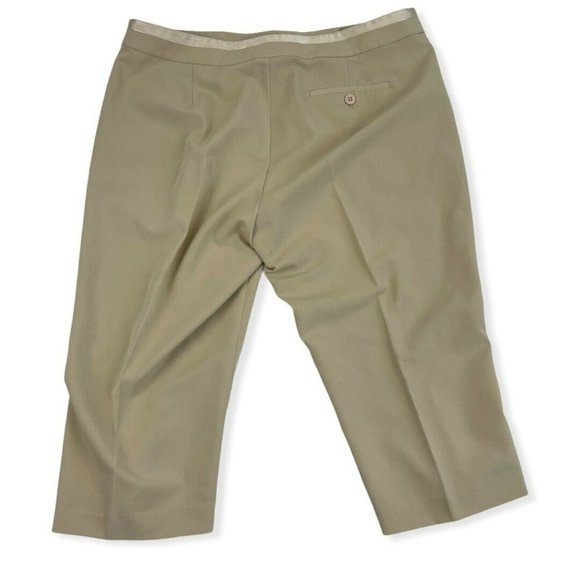 EP Pro Womens Khaki Beige Performance Golf Capri - Picture 2 of 8